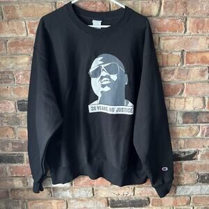 CHAMPION Sweatshirt Reverse Weave Tupac Notorious Big Pullover Crewneck XL
